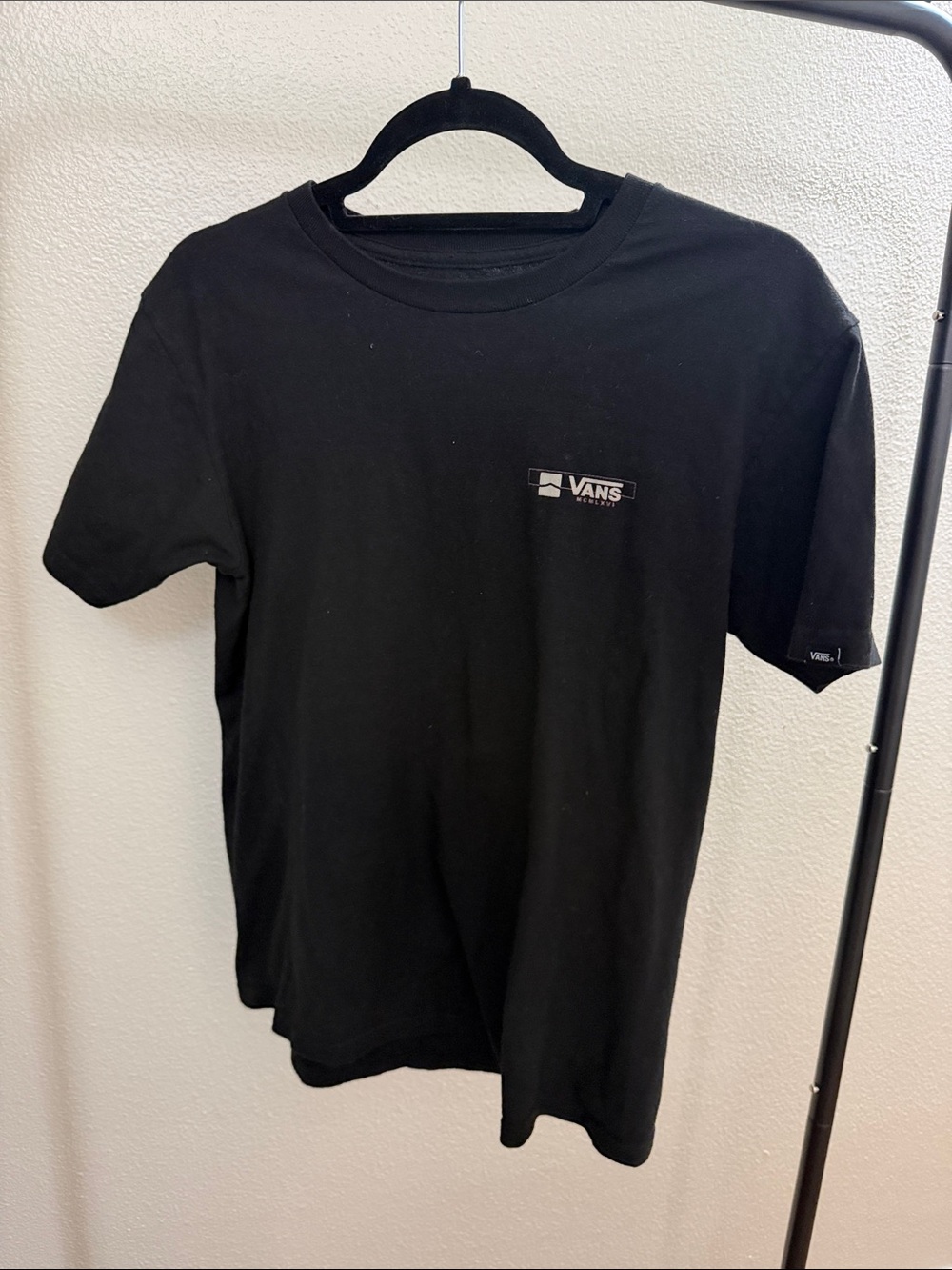 Vans Black Short Sleeve Chest Logo Tee